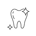 tandblekning symbol